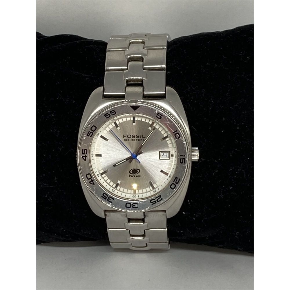 Fossil AM3692 Women's Stainless Steel Silver Analog Dial Quartz Watch HO432